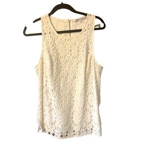 Trina Turk white lace top